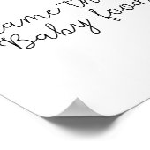 Grünpflanzen - Name des Babynahrung Duschplakats Poster (Ecke)