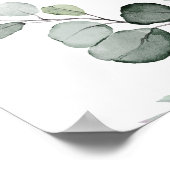 Grünpflanzen Probe Abendessen Willkommenszeichen Poster (Ecke)