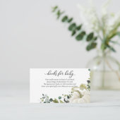 Grünpflanzen Pumpkin Fall Babydusche Bücher für Ba Begleitkarte (Stehend Vorderseite)