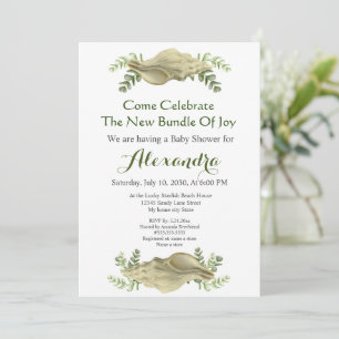 Grünpflanzen Seashell Cream Muscheln Coastal Baby 