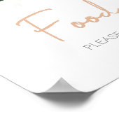 Grünpflanzen Succulents Babydusche Nahrung Poster (Ecke)