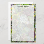 Grünpflanzen Succulents Briefpapier (Vorne/Hinten)