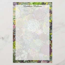 Grünpflanzen Succulents Briefpapier