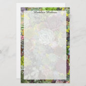 Grünpflanzen Succulents Briefpapier (Vorne/Hinten)