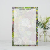 Grünpflanzen Succulents Briefpapier (Stehend Vorderseite)