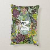 Grünpflanzen Succulents Dekokissen (Rückseite(Vertikal))