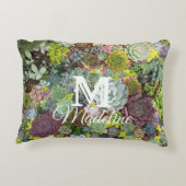 Grünpflanzen Succulents Dekokissen (Rückseite)