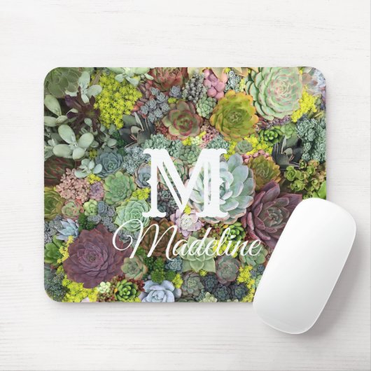 Grünpflanzen Succulents Mousepad (Mit Mouse)