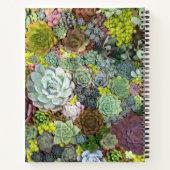 Grünpflanzen Succulents Notizblock (Rückseite)