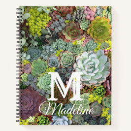 Grünpflanzen Succulents Notizblock