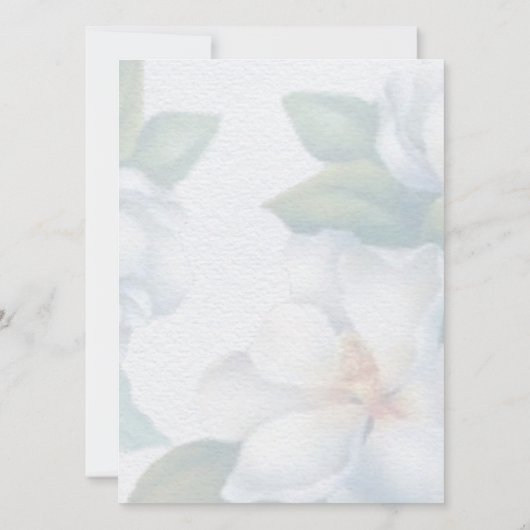 Grünpflanzen Sukkulentes Leaf Mint Wasserfarbe Bot Einladung (Rückseite)