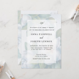 Grünpflanzen Sukkulentes Leaf Mint Wasserfarbe Bot Einladung