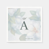 Grünpflanzen Sukkulentes Leaf Mint Wasserfarbe Bot Serviette (Vorderseite)