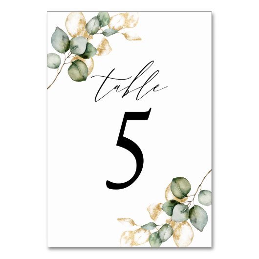 Grünpflanzen - Tischnummer 6 (Vorderseite)