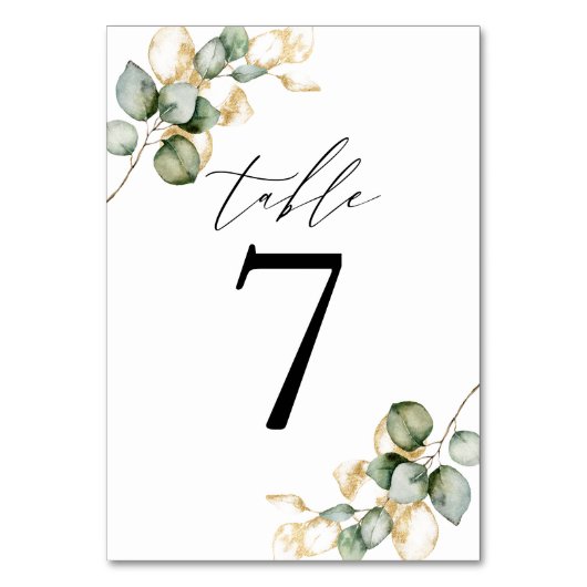 Grünpflanzen - Tischnummer 6 (Vorderseite)