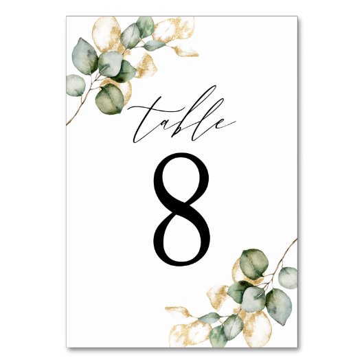 Grünpflanzen Tischnummer 8 (Rückseite)