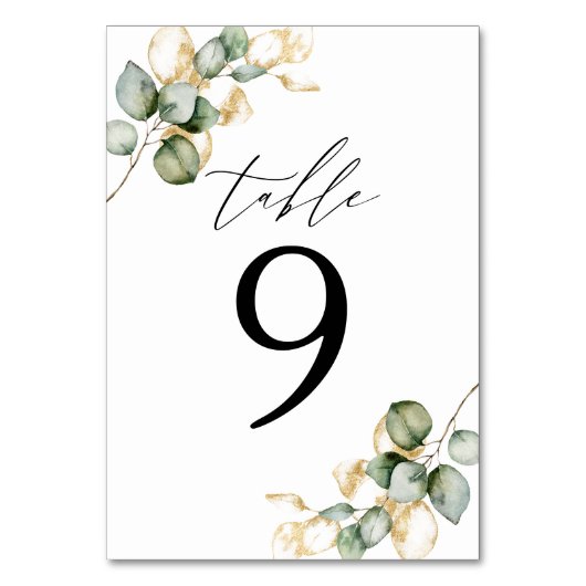 Grünpflanzen Tischnummer 9 (Vorderseite)