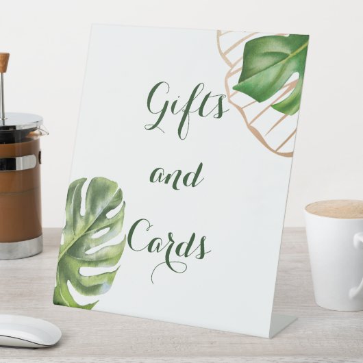 Grünpflanzen Tropical Palm Gender Neutral Baby Dus Sockelschild (In Situ)