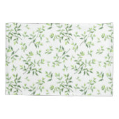 Grünpflanzen und Bio Muster Kissenbezug (Rückseite)