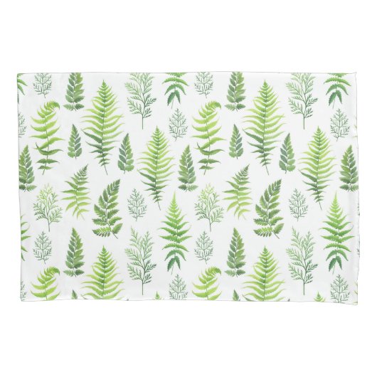 Grünpflanzen und Bio Muster Kissenbezug (Vorderseite)