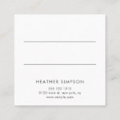 Grünpflanzen und Blumen Terminkarte (Rückseite)