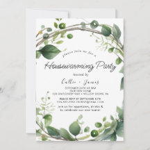Grünpflanzen und Eukalyptus Party