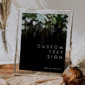 Grünpflanzen und Gold | Schwarze Karten und Sonder Poster