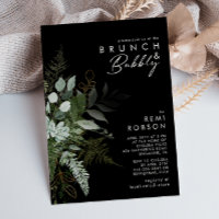 Grünpflanzen und Goldleaf | Black Brunch und Bubbl