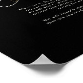 Grünpflanzen und Goldleaf | Black Unplugony Zeremo Poster (Ecke)