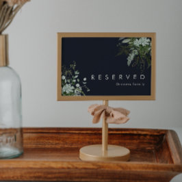 Grünpflanzen und Goldleaf | Dunkle Marine vorbehal