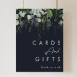 Grünpflanzen und Goldleaf | Dunkle Marinekarten un Poster<br><div class="desc">Wir haben diese Pflanzen- und Blattgold entworfen | Dunkle Marinekarten und Geschenkposter, um Ihren schlichten, aber eleganten boho Empfang zu vervollständigen. Es zeichnet sich durch moderne, grüne und weiße Eukalyptusblätter, Farnfolien, eine prächtige Blume und minimale Blätter aus Goldfolie aus. Diese Elemente geben das Gefühl eines skurrilen, bezaubernden Waldes, perfekt für...</div>