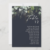 Grünpflanzen und Goldleaf | Seekarte der Tischnumm (Vorderseite)