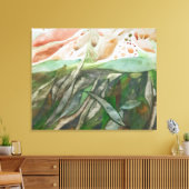 Grünpflanzen und halbfarbiges Blattwerk botanisch Leinwanddruck (Insitu (Wohnzimmer))