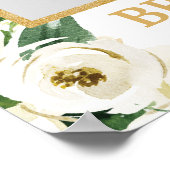 Grünpflanzen und Weißes Foto Prop Frame Boho Poster (Ecke)