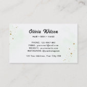 Grünpflanzen Visitenkarte (Rückseite)