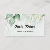 Grünpflanzen Visitenkarte (Vorderseite)