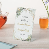 Grünpflanzen von Boho eucalyptus foliage Kopftisch Sockelschild (In SItu)