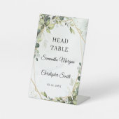 Grünpflanzen von Boho eucalyptus foliage Kopftisch Sockelschild (Vorderseite)