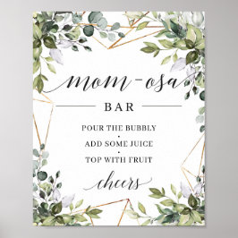 Grünpflanzen von Boho eucalyptus Mutti-osa Bar Poster