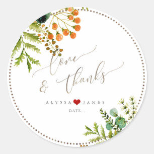 Grünpflanzen von PixDezines, tropische Blätter Runder Aufkleber