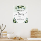 Grünpflanzen Vorgeschmack Brautparty Begrüßungszei Poster (Küche)