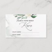 Grünpflanzen wie viele Küsse Bridal-Spiel Begleitkarte (Vorderseite)