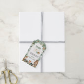 Grünpflanzen Woodland Animals Kinderdusche Geburts Geschenkanhänger (Mit Garn)