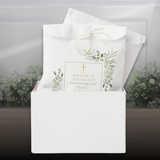 Grünpflanzenfutter Christliche Beerdigung Gedenkst Geschenktütchen