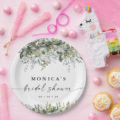 Grünpflanzenpapierplatte für Brautparty Pappteller (Party)