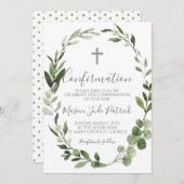 Grünrahmen Bestätigung Einladung (Vorne/Hinten)