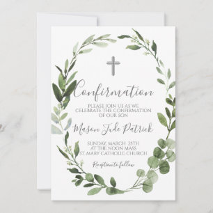 Grünrahmen Bestätigung Einladung