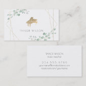 Grünrahmen-Pianist Visitenkarte (Vorne/Hinten)