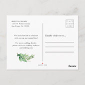 Grünrahmen Postkarte (Rückseite)