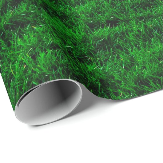 Grünrasen im Hintergrund Geschenkpapier (Rolleneckpunkt)